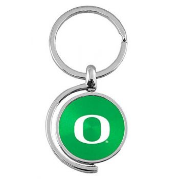 Spinner Round Keychain - Oregon Ducks