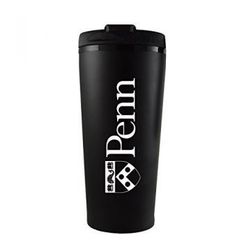 16 oz Insulated Tumbler with Lid - Penn Quakers