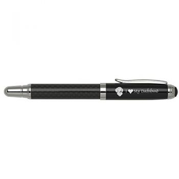 Carbon Fiber Rollerball Twist Pen  - I Love My Dachshund