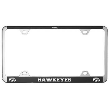 Stainless Steel License Plate Frame - Iowa Hawkeyes