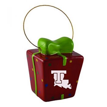 Ceramic Gift Box Shaped Holiday - LA Tech Bulldogs