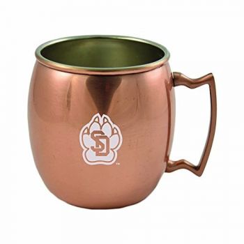 16 oz Stainless Steel Copper Toned Mug - South Dakota Coyotes