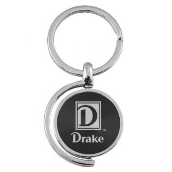 Spinner Round Keychain - Drake Bulldogs