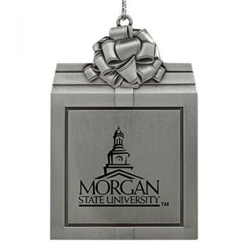Pewter Gift Box Ornament - Morgan State Bears