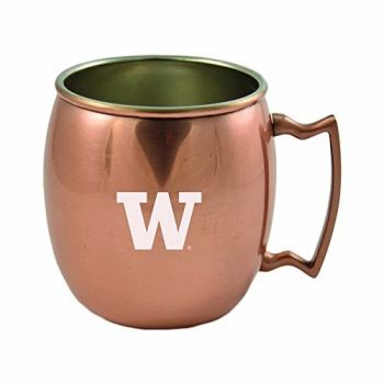 16 oz Stainless Steel Copper Toned Mug - Washington Huskies