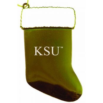 Pewter Stocking Christmas Ornament - Kennesaw State Owls