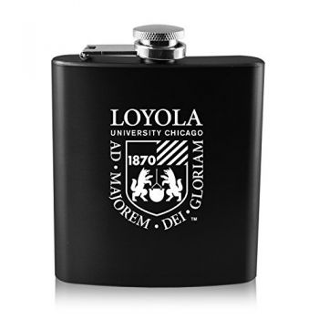 6 oz Stainless Steel Hip Flask - Loyola Ramblers