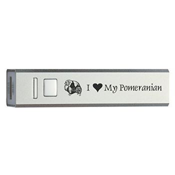 Quick Charge Portable Power Bank 2600 mAh  - I Love My Pomeranian