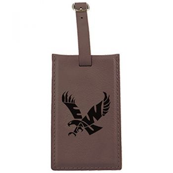 Travel Baggage Tag with Privacy Cover - Eastern Washington Eagles