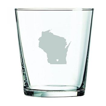 13 oz Cocktail Glass - I Heart Wisconsin - I Heart Wisconsin