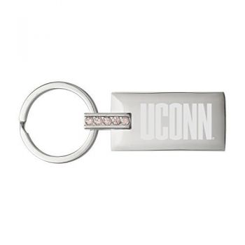 Jeweled Keychain Fob - UConn Huskies