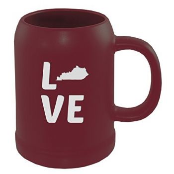22 oz Ceramic Stein Coffee Mug - Kentucky Love - Kentucky Love