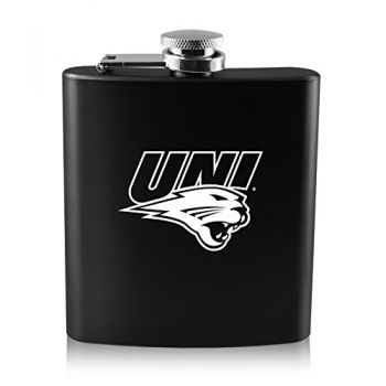 6 oz Stainless Steel Hip Flask - Northern Iowa Panthers