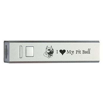 Quick Charge Portable Power Bank 2600 mAh  - I Love My Pit Bull