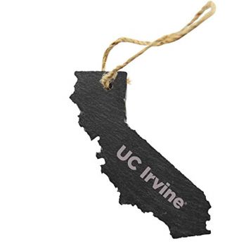 California State Shaped Slate Ornament - UC Irvine Anteaters