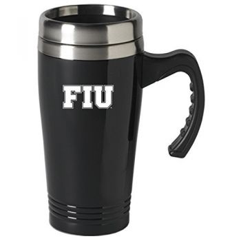 16 oz Stainless Steel Coffee Mug with handle - FIU Panthers