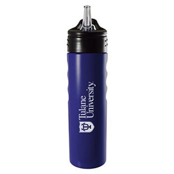 24 oz Stainless Steel Sports Water Bottle - Tulane Pelicans