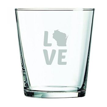 13 oz Cocktail Glass - Wisconsin Love - Wisconsin Love