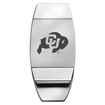 Stainless Steel Money Clip - Colorado Buffaloes