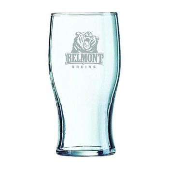 19.5 oz Irish Pint Glass - Belmont Bruins