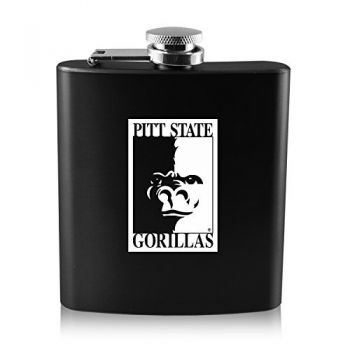 6 oz Stainless Steel Hip Flask - PITT State Gorillas