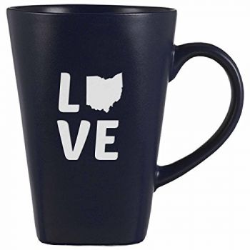14 oz Square Ceramic Coffee Mug - Ohio Love - Ohio Love