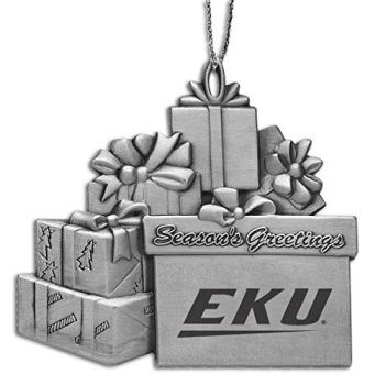 Pewter Gift Display Christmas Tree Ornament - Eastern Kentucky Colonels