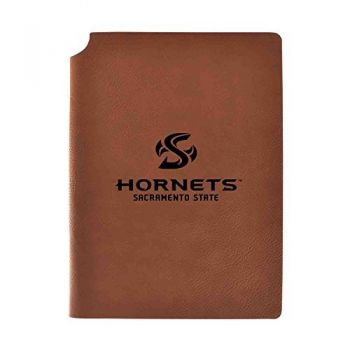 Leather Hardcover Notebook Journal - Sacramento State Hornets