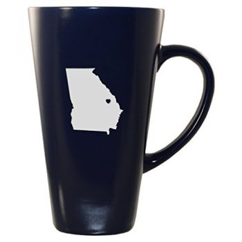 16 oz Square Ceramic Coffee Mug - I Heart Georgia - I Heart Georgia