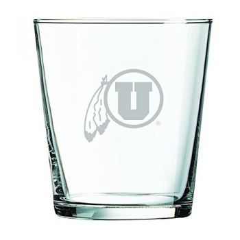 13 oz Cocktail Glass - Utah Utes