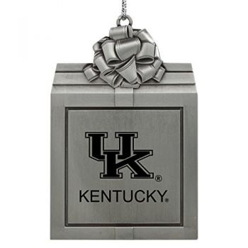 Pewter Gift Box Ornament - Kentucky Wildcats