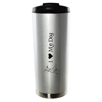 16 oz Vacuum Insulated Tumbler with Lid  - I Love My Dog