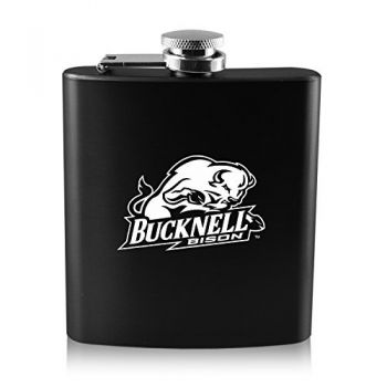 6 oz Stainless Steel Hip Flask - Bucknell Bison