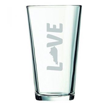 16 oz Pint Glass  - Kentucky Love - Kentucky Love