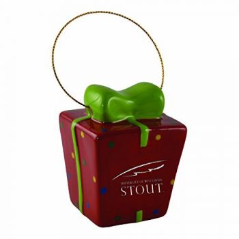 Ceramic Gift Box Shaped Holiday - Wisconsin-Stout