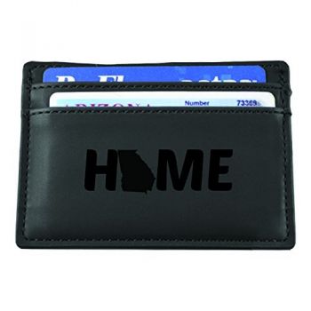 Slim Wallet with Money Clip - Georgia Home Themed - Georgia Home Themed