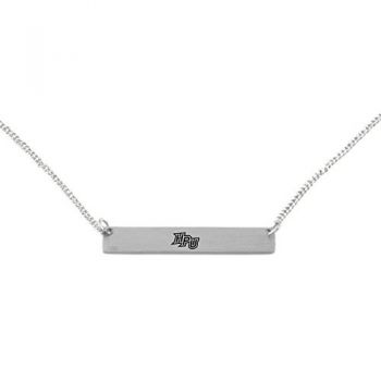 Brass Bar Necklace - High Point Panthers