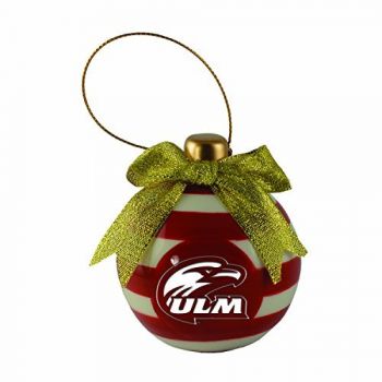 Ceramic Christmas Ball Ornament - ULM Warhawk