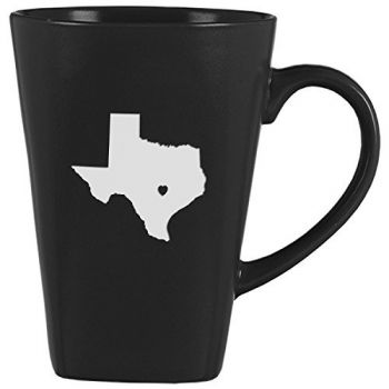 14 oz Square Ceramic Coffee Mug - I Heart Texas - I Heart Texas