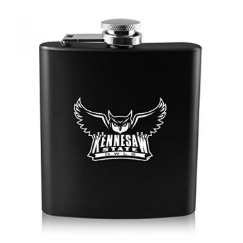 6 oz Stainless Steel Hip Flask - Kennesaw State Owls