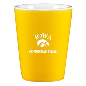 2 oz Ceramic Shot Glass - Iowa Hawkeyes
