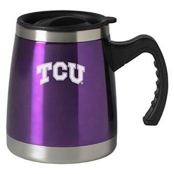 16 oz Stainless Steel Coffee Tumbler - TCU Horned Frogs