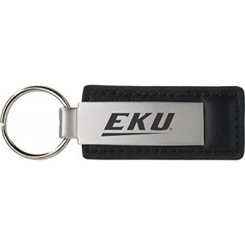 Stitched Leather and Metal Keychain - Eastern Kentucky Colonels
