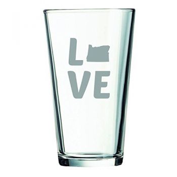 16 oz Pint Glass  - Oregon Love - Oregon Love