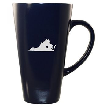 16 oz Square Ceramic Coffee Mug - I Heart Virginia - I Heart Virginia