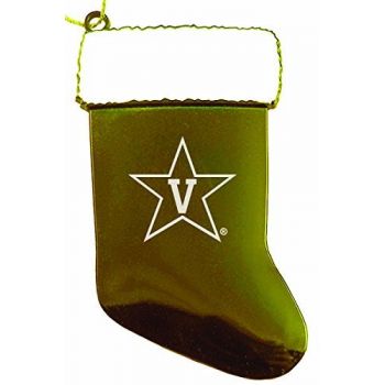 Pewter Stocking Christmas Ornament - Vanderbilt Commodores