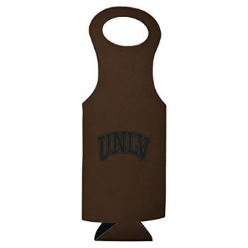 Velour Leather Wine Tote Carrier - UNLV Rebels