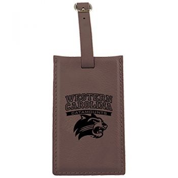 Travel Baggage Tag with Privacy Cover - Western Carolina Catamounts