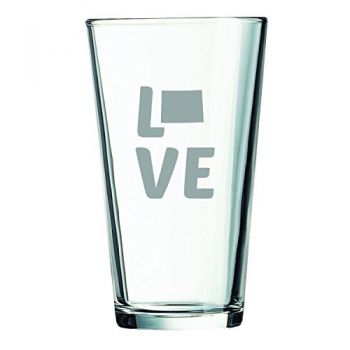 16 oz Pint Glass  - Wyoming Love - Wyoming Love