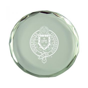 Crystal Paper Weight - Fordham Rams